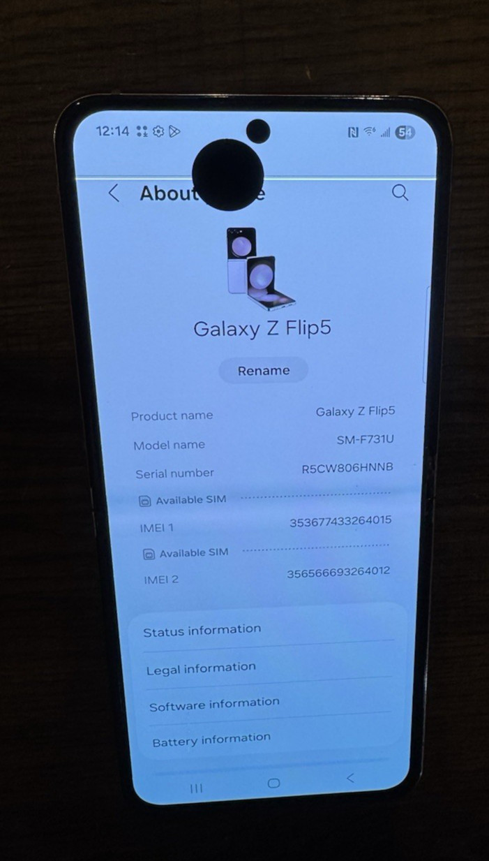 Samsung Galaxy Z Flip5 5G SM-F731U 256GB Factory Unlocked Pink Good (READ)