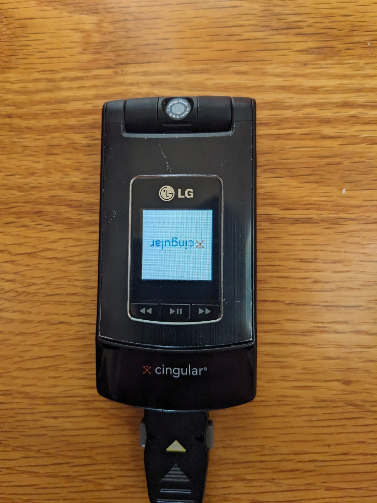 LG CU500 Black Cingular Flip Phone Used Working Condition