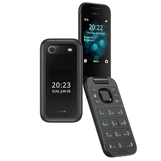 Nokia 2660 Flip 4G Dual-SIM 128MB+48MP Unlocked Flip Mobile Phone