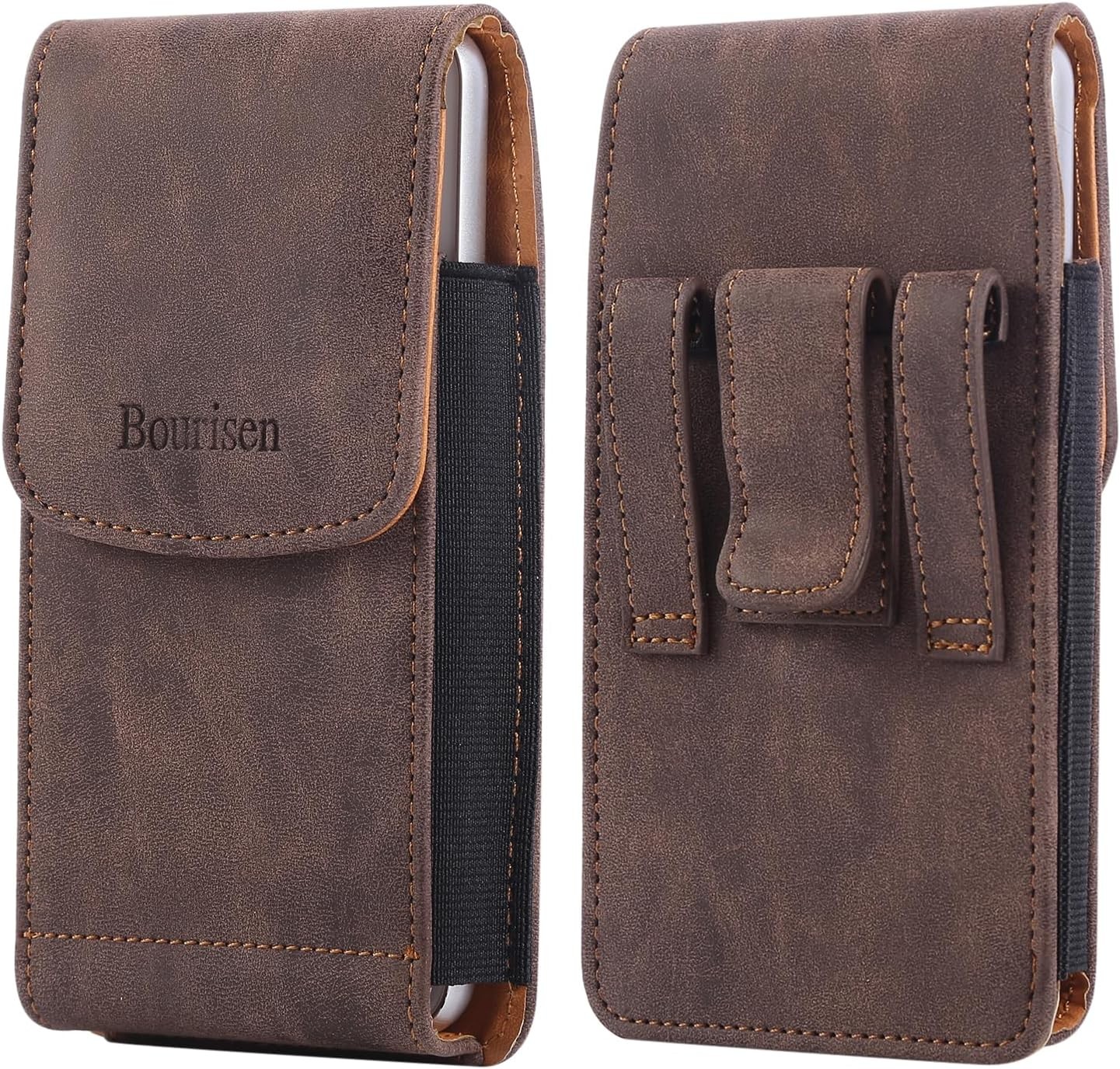 Phone Holster Pouch Case Belt Clip Loops Card Slot for Man iPhone 12 13 14 15 16