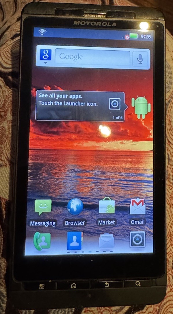 Motorola MOTO Milestone X MB809 8GB (Verizon) Gray Smart Phone Good Used RARE