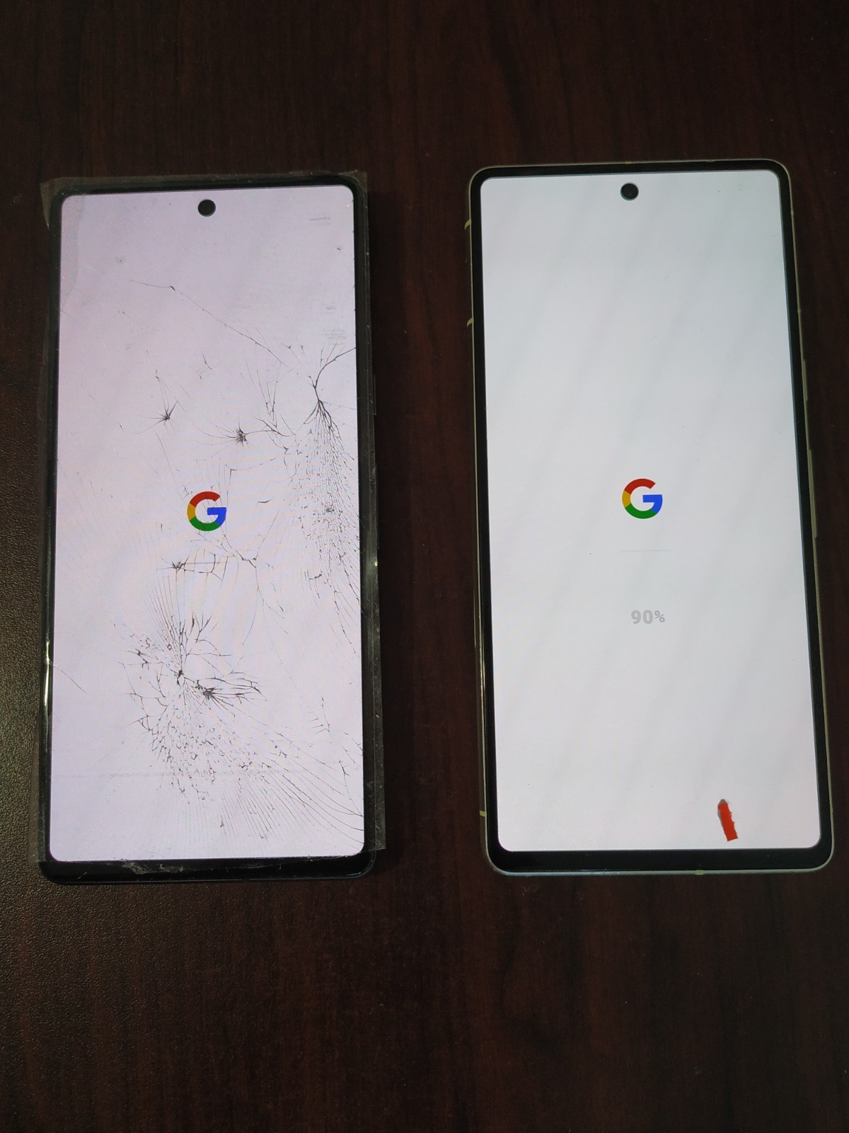 Lot of 2 Google Pixel 7 128GB Yellow /Black For parts