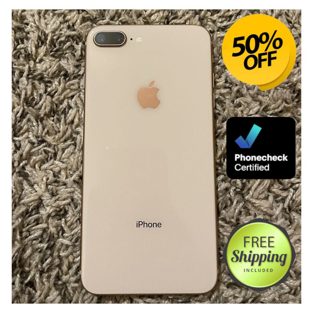 Apple iPhone 8 Plus 64GB Gold/Space Gray/Red Unlocked Verizon Att iOS Very Good