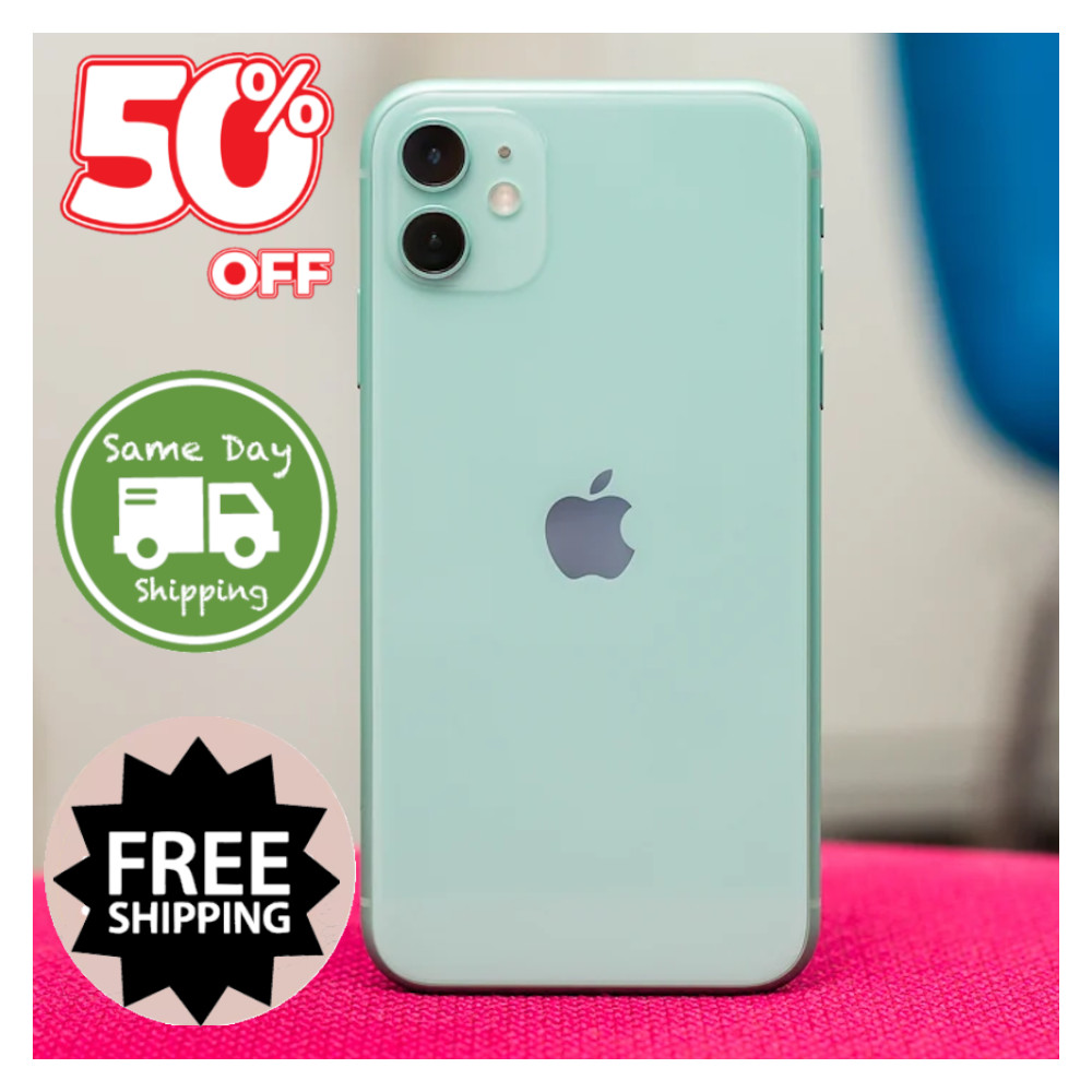 Apple iPhone 11 64GB 128GB Unlocked Verizon T-Mobile Yellow Green Purple