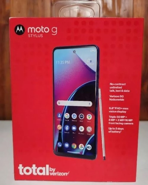 Motorola Moto G Stylus – 128 GB – Twilight Blue (Total by Verizon)