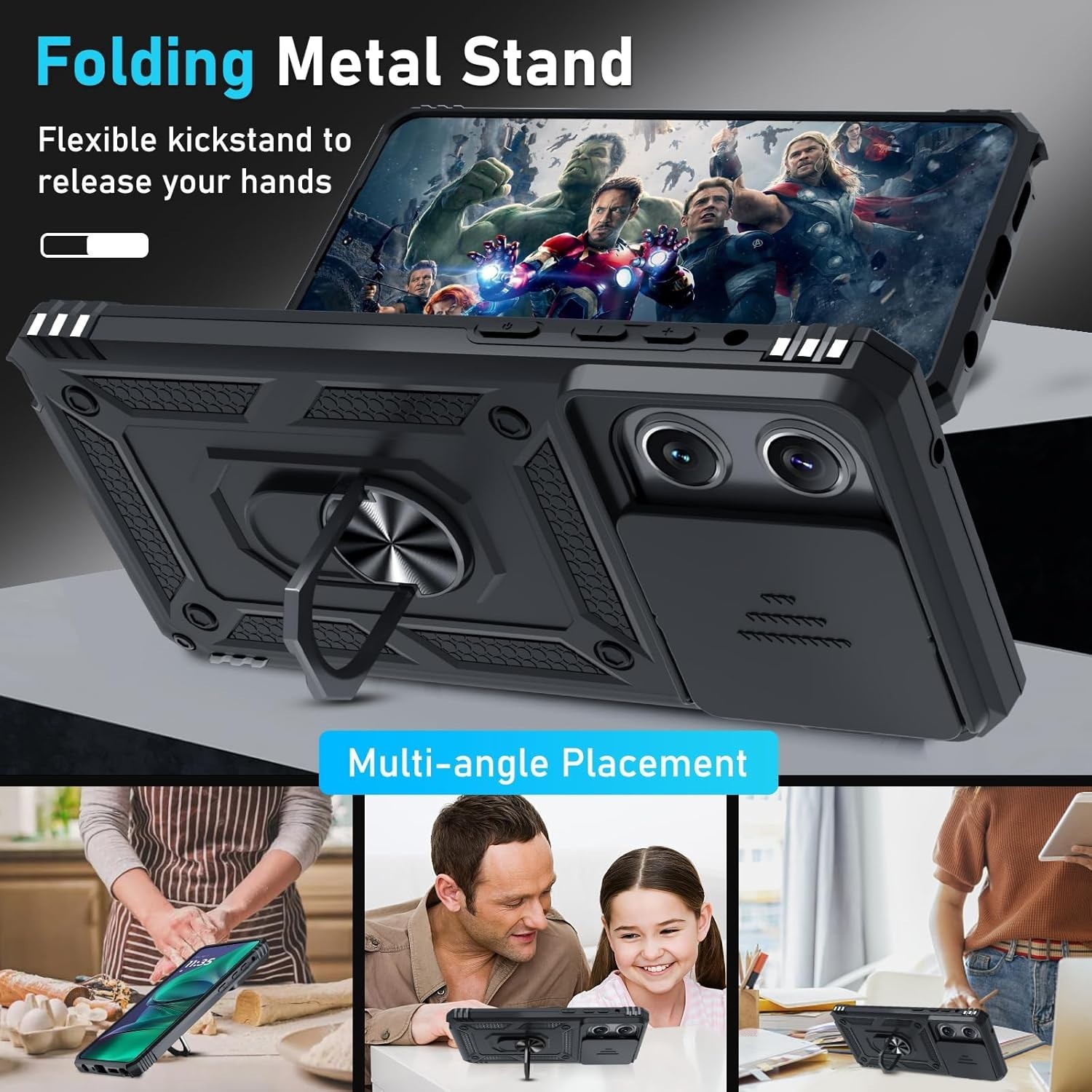 For Motorola Moto G Stylus 2025 Case Heavy Duty Rugged Shockproof Military Grade