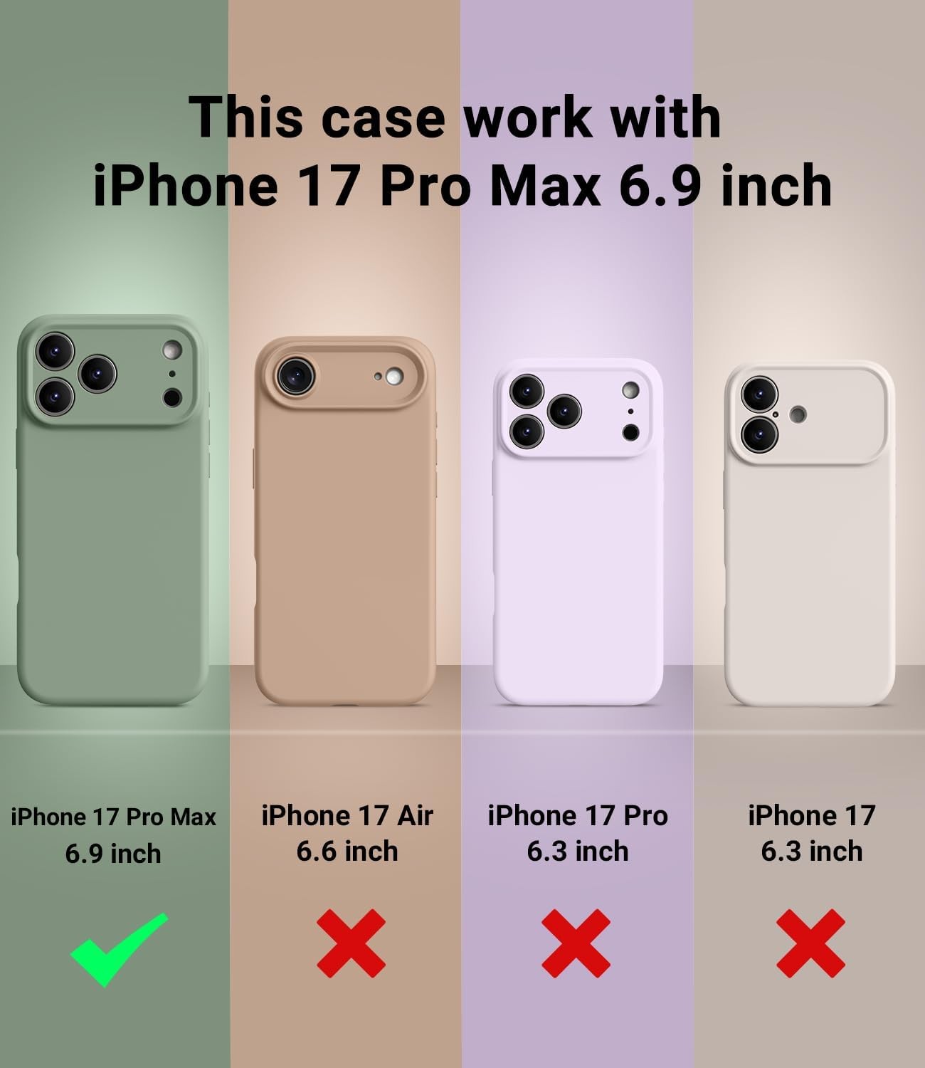 Magnetic for iPhone 17 Pro Max Case, Classic Liquid Silicone Mobile Phone Case,