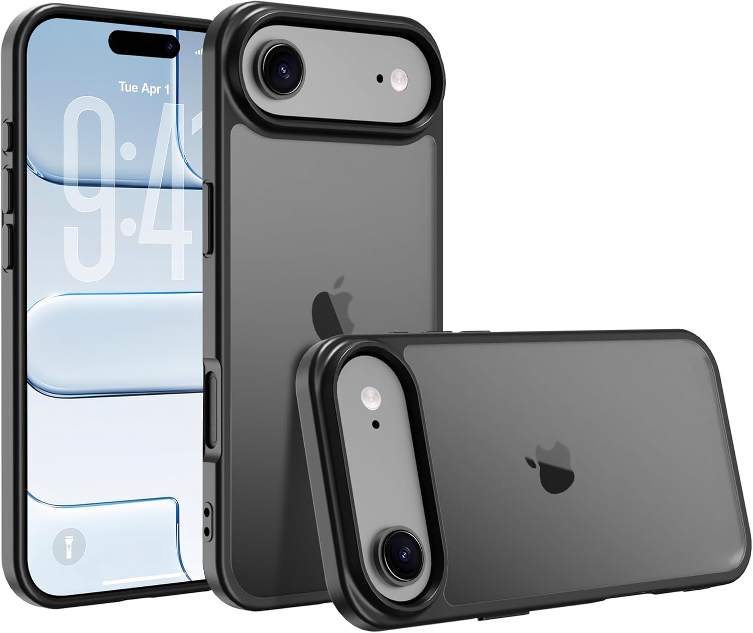 iPhone 17 air Case Translucent Matte Phone Cover, Slim Durable Shockproof Bumper