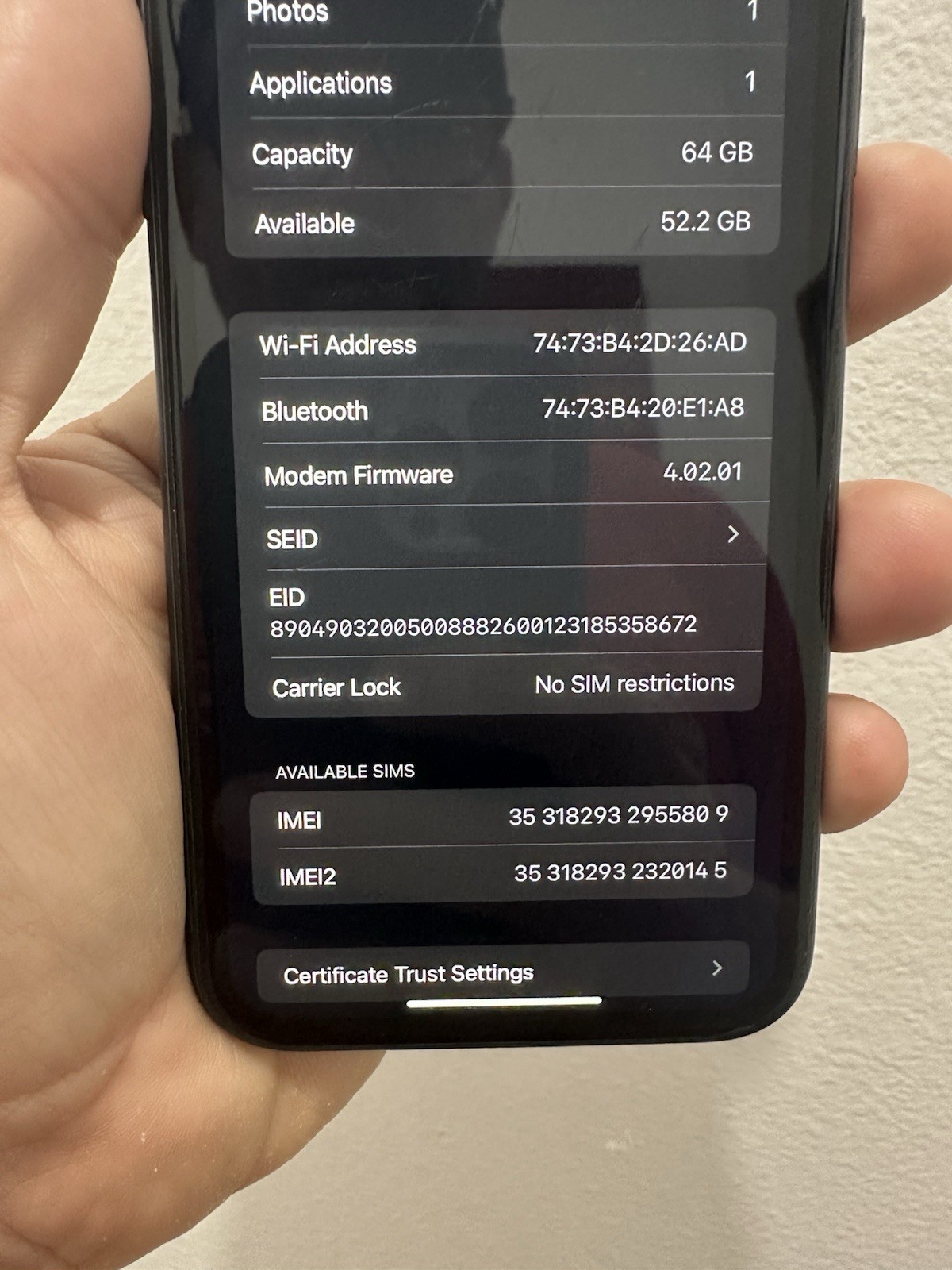 RARE iPhone 11 64g Unlocked Jailbroken iOS 16.5.1 • Trollstore /Dopamine /Sileo