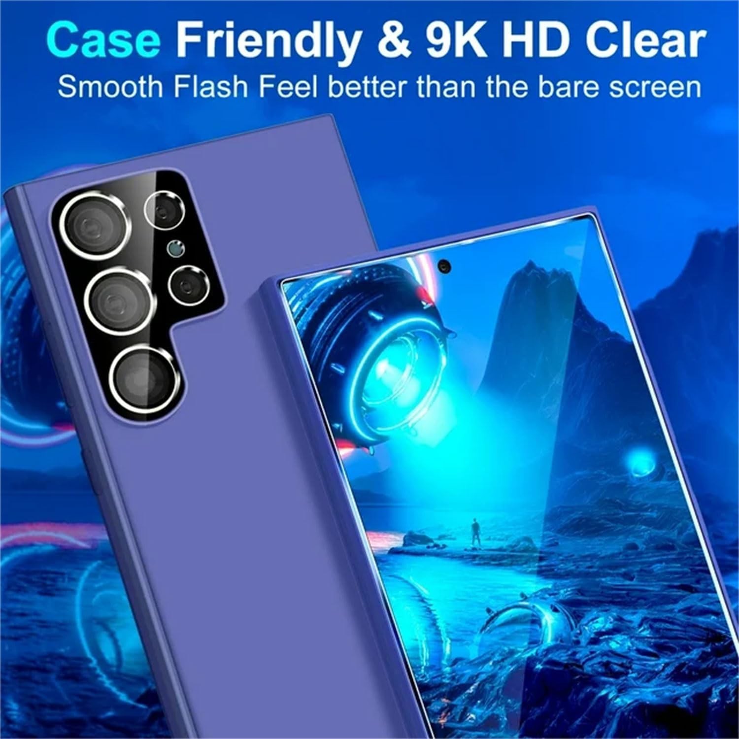 [2+2 Pack] Anti-Scratch Screen Protector for Samsung Galaxy S24 Ultra 6.8 Inch