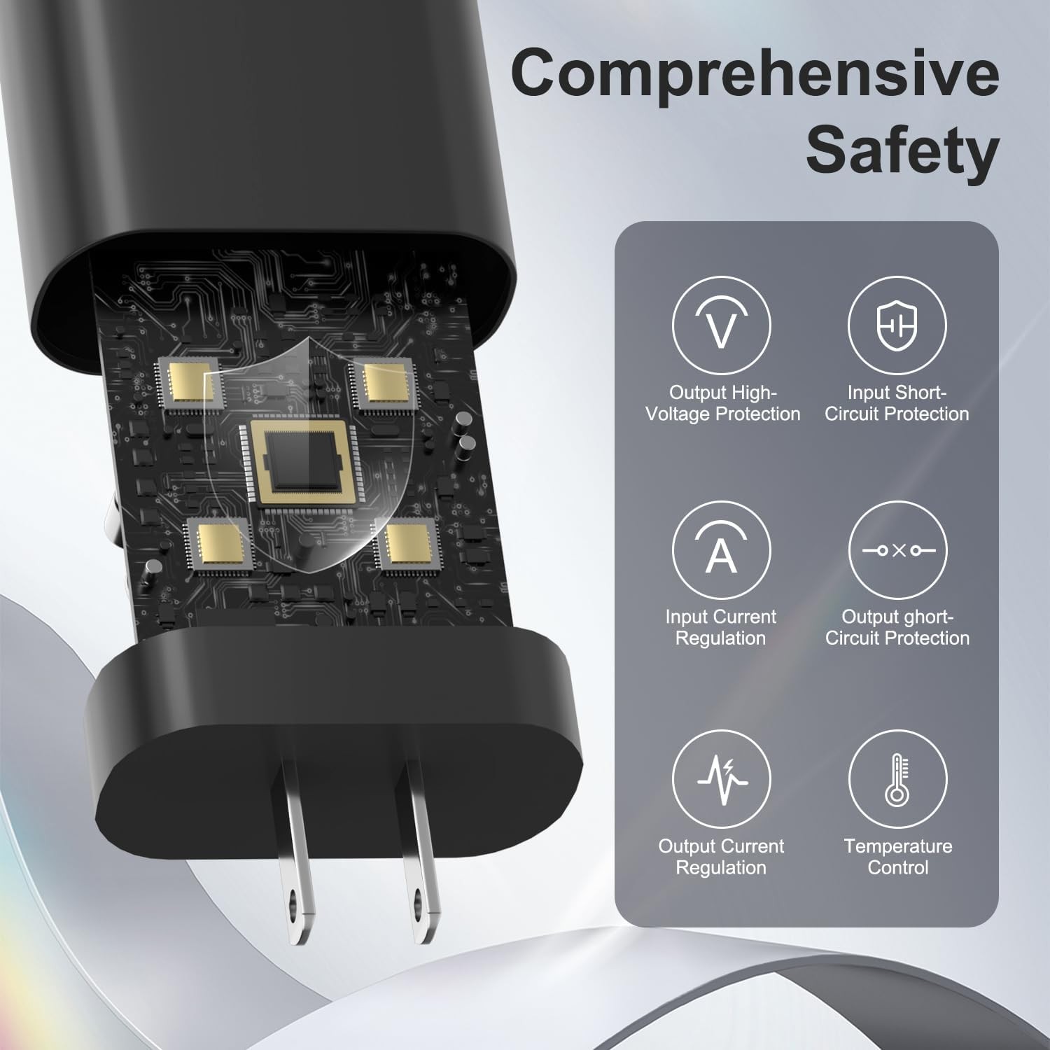 25W Super Fast Wall Charger USB-C 4 Pack with 10ft Cable for Samsung Galaxy S26