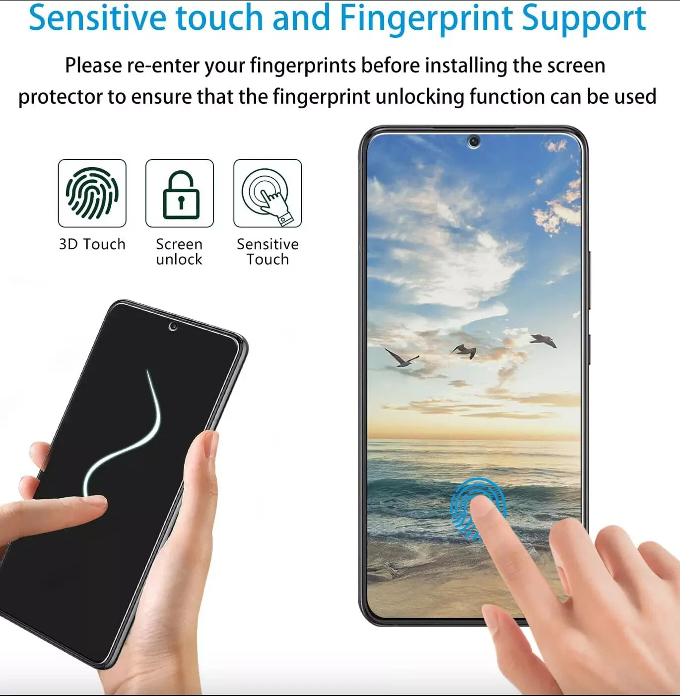 Samsung Galaxy S22 Plus Screen Protector Tempered Glass Bubble Free 3Pack
