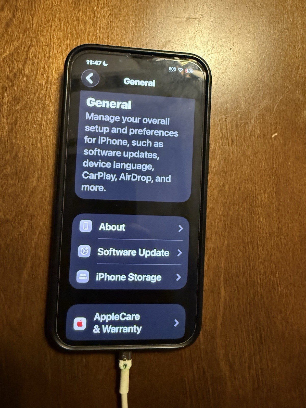 Apple iPhone 13 128GB Blue iOS 12MP Camera Bluetooth Wi-Fi Bar Phone
