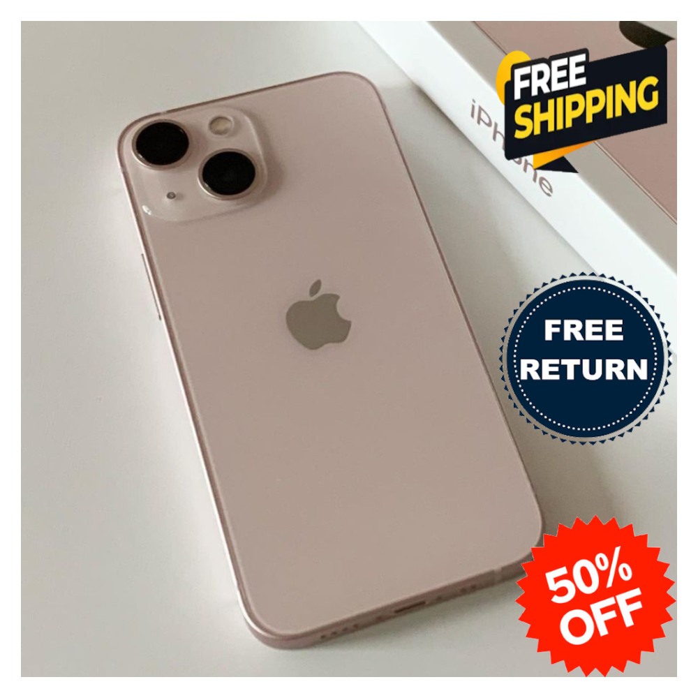 Apple iPhone 13 512GB/128GB – Unlocked, Midnight Black, Blue, Pink, Green, Red