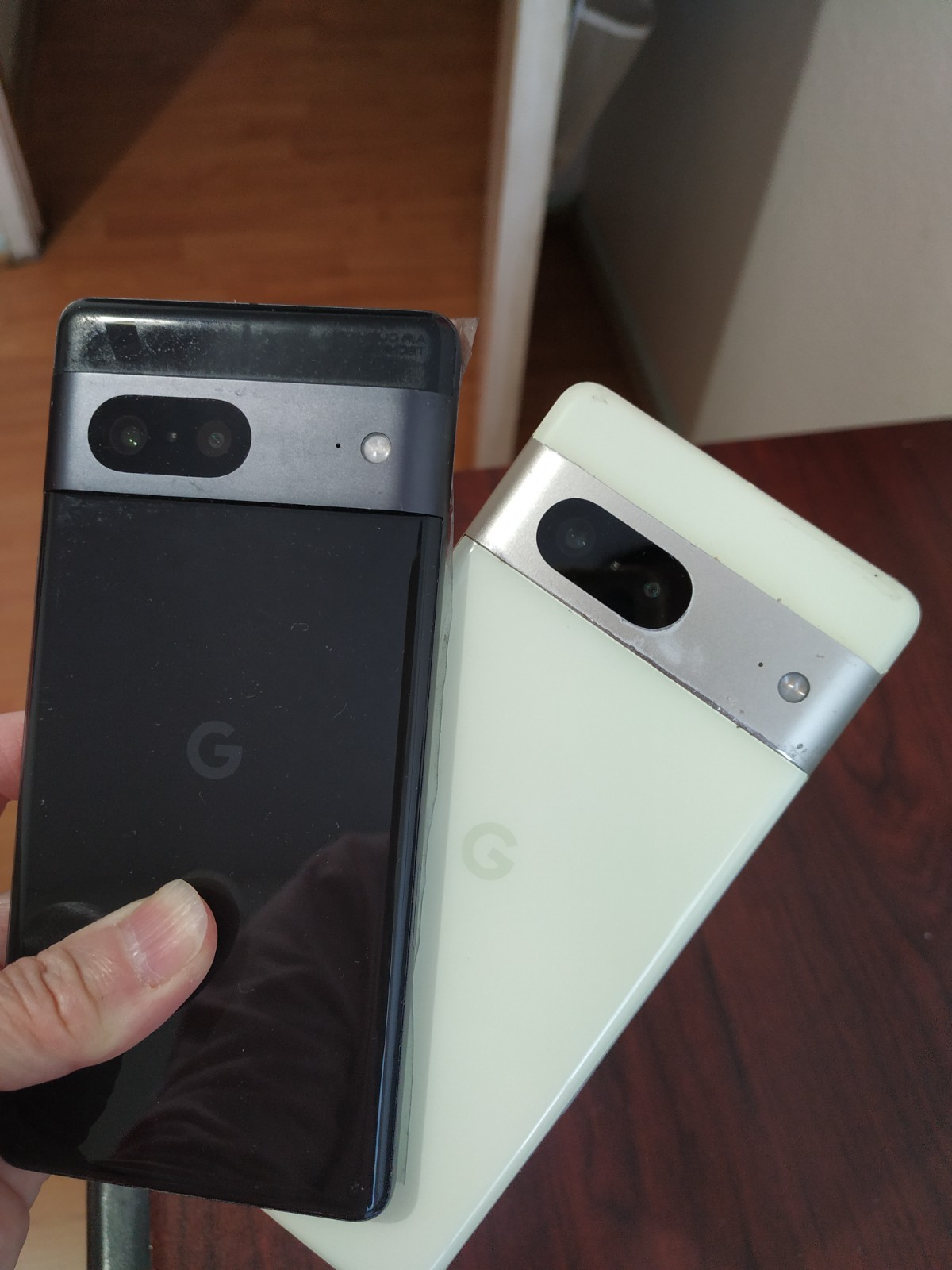 Lot of 2 Google Pixel 7 128GB Yellow /Black For parts