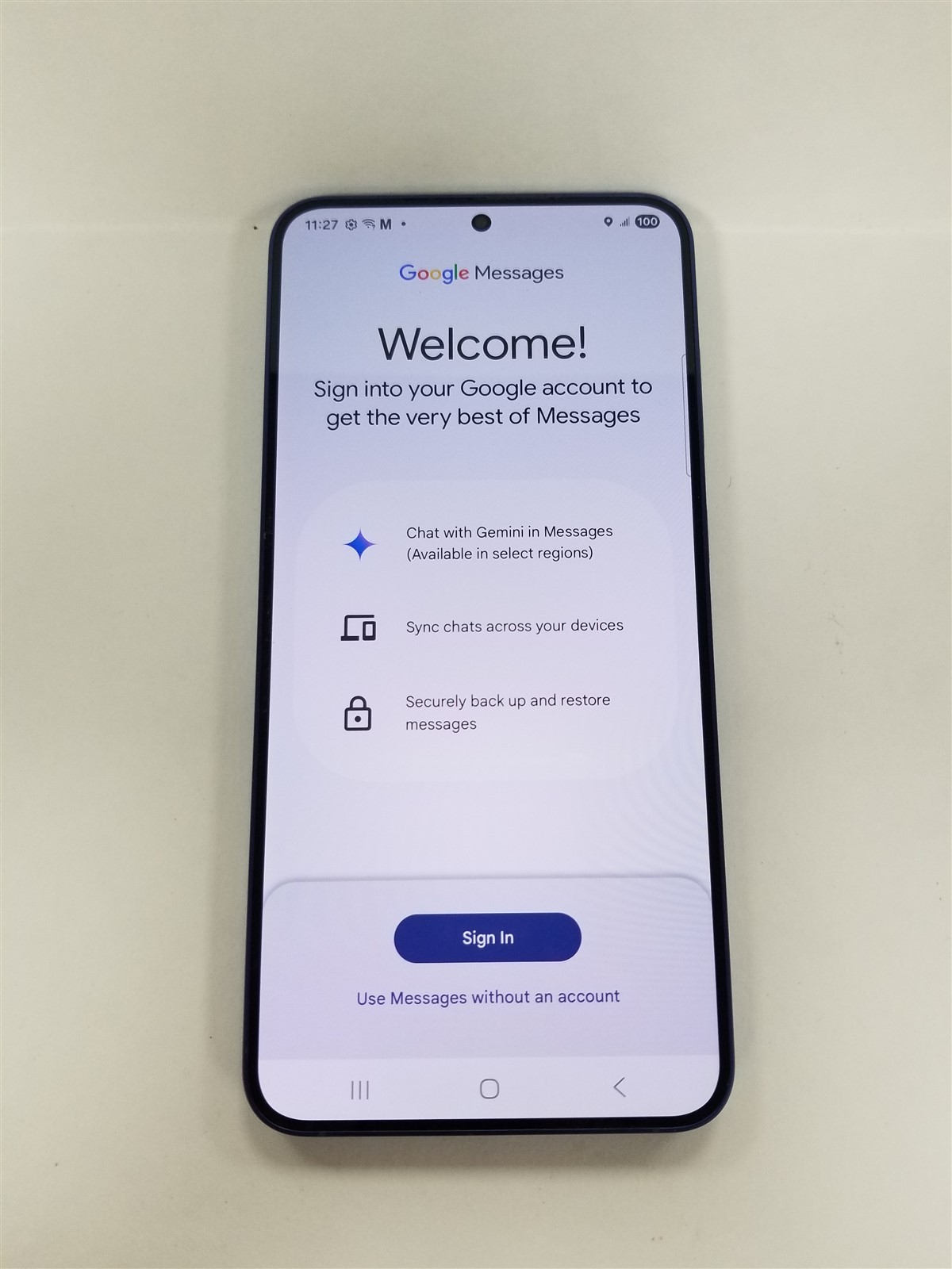 Samsung Galaxy S25+ 256GB Navy SM-S936U Read Description Details JMM670