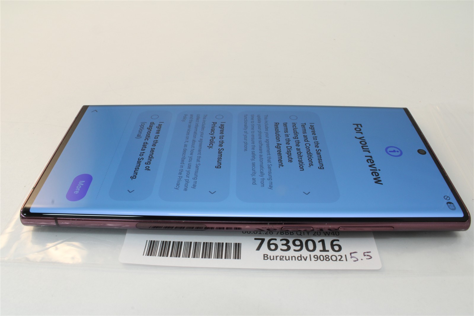 Samsung Galaxy S22 Ultra 256GB Burgundy Unlocked AT&T T-Mobile Verizon 7639016