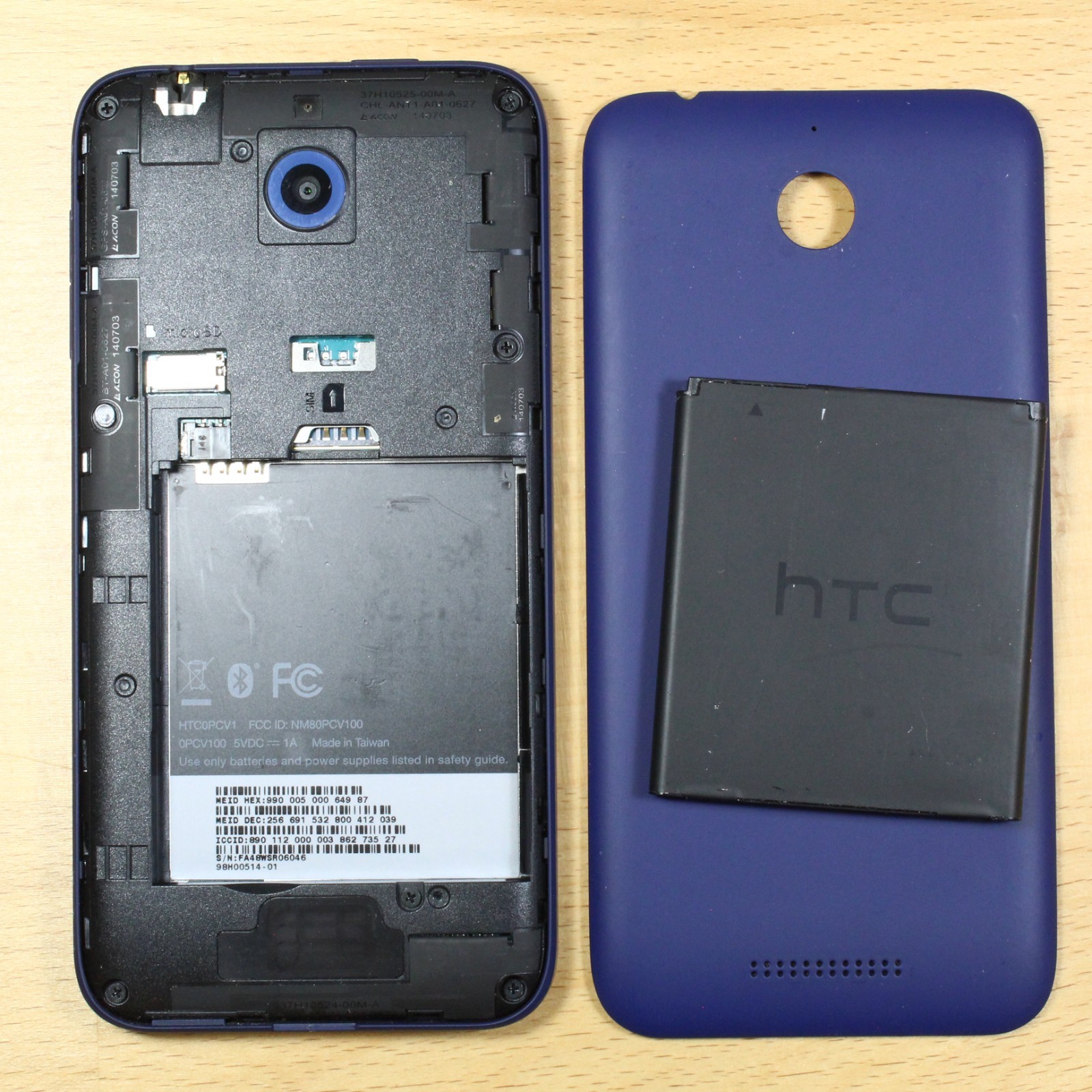 HTC Desire 510 0PCV1 Blue Smartphone For Parts #562