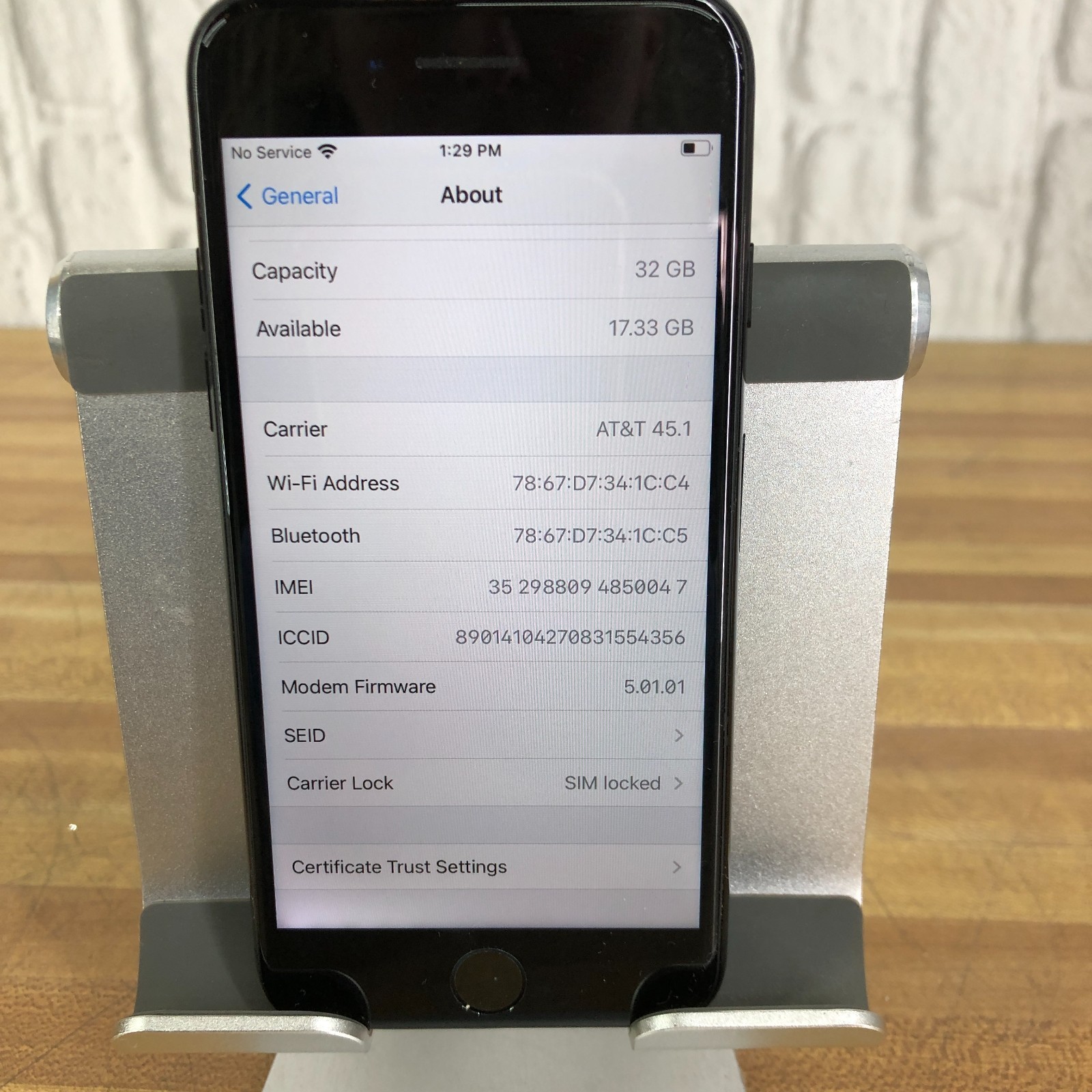 Apple iPhone 7 Black 4.7″ 32GB MNAC2LL/A Factory Unlocked 85% Battery Health