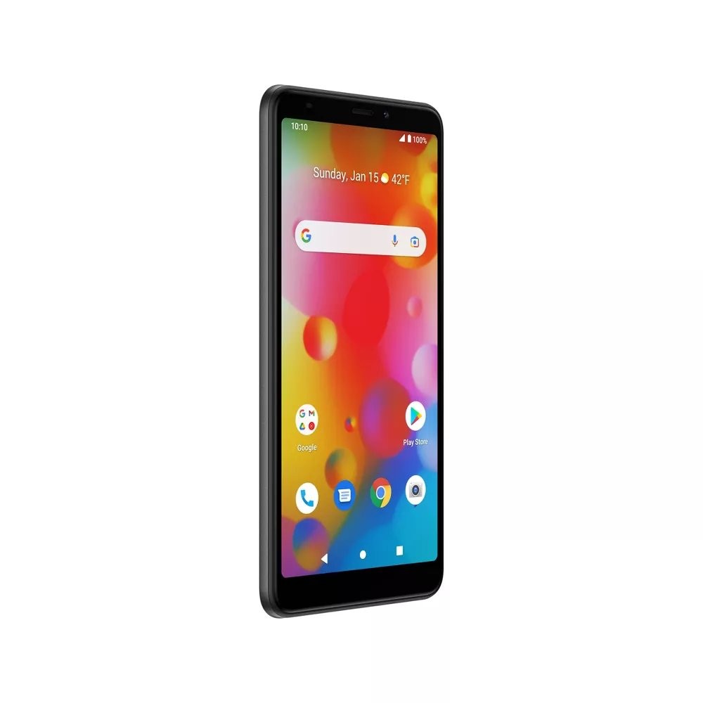 Boost Mobile Bounce 4G Prepaid Smartphone, 32GB Storage, 6″ HD+ Display, Black