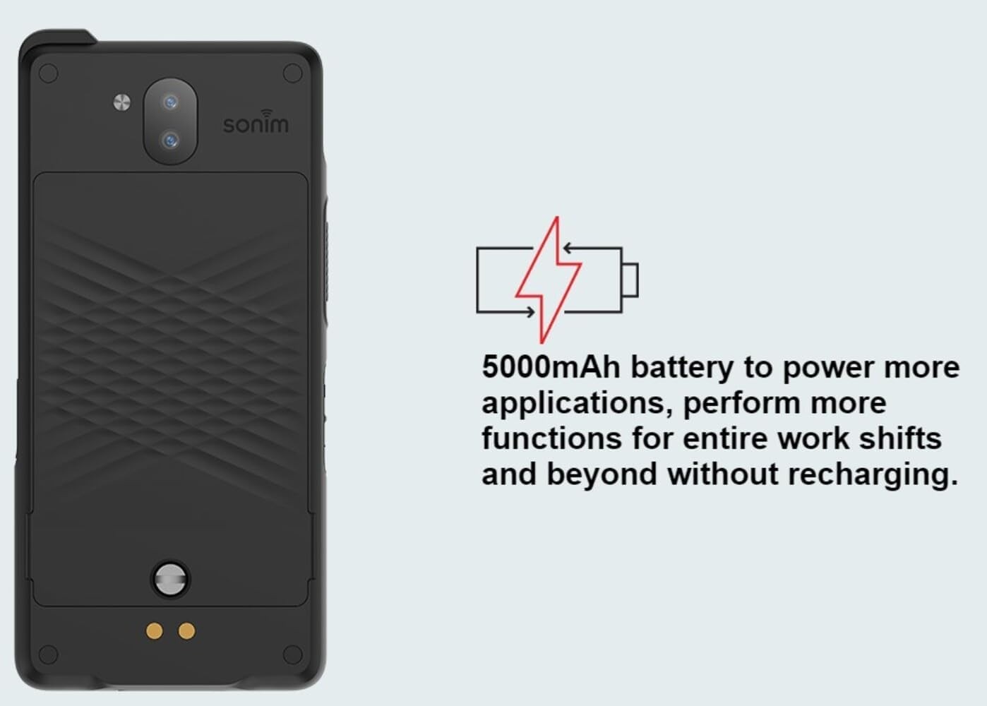 Good 6/10 Sonim XP10 XP9900 – 128 GB – Black (AT&T UNLOCKED) RUGGED