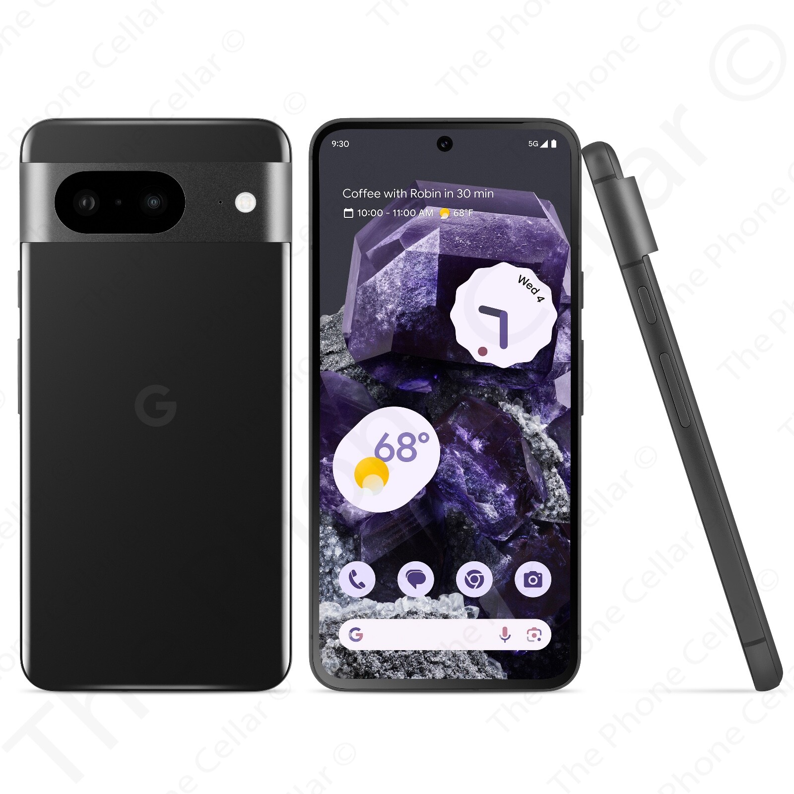 Google Pixel 8 128GB Unlocked 6.2″ OLED 50MP WiFi GPS NFC 5G Obsidian