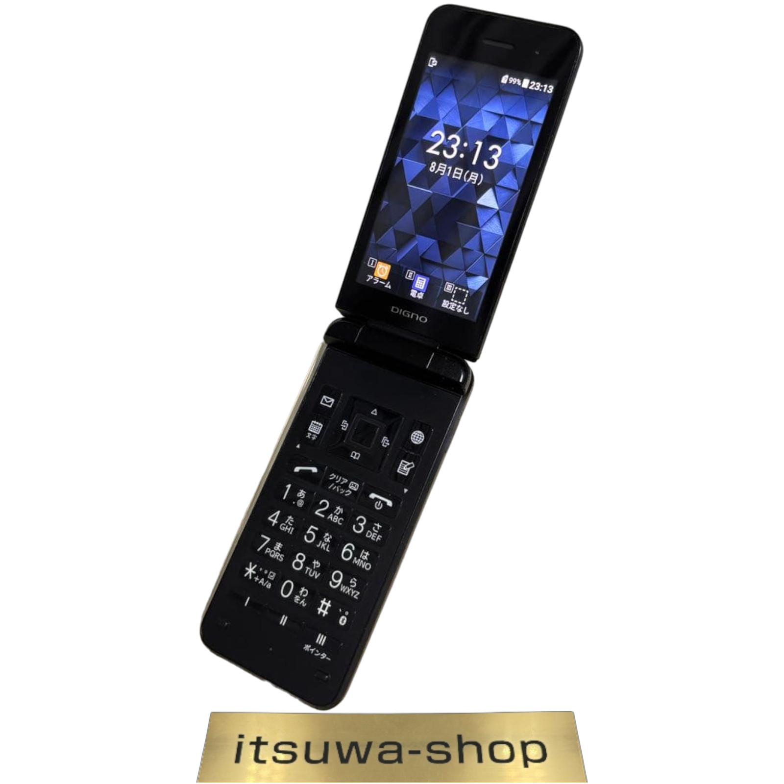 Kyocera DIGNO Keitai 4 A204KC Black Y!mobile Flip Phone Tested Japan
