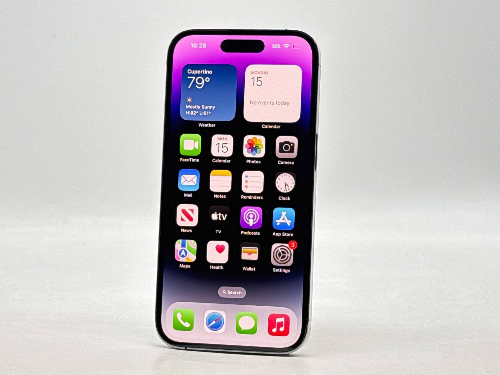 Unlocked Apple iPhone 14 Pro 6.1″ A2650 128GB Deep Purple For Parts #228