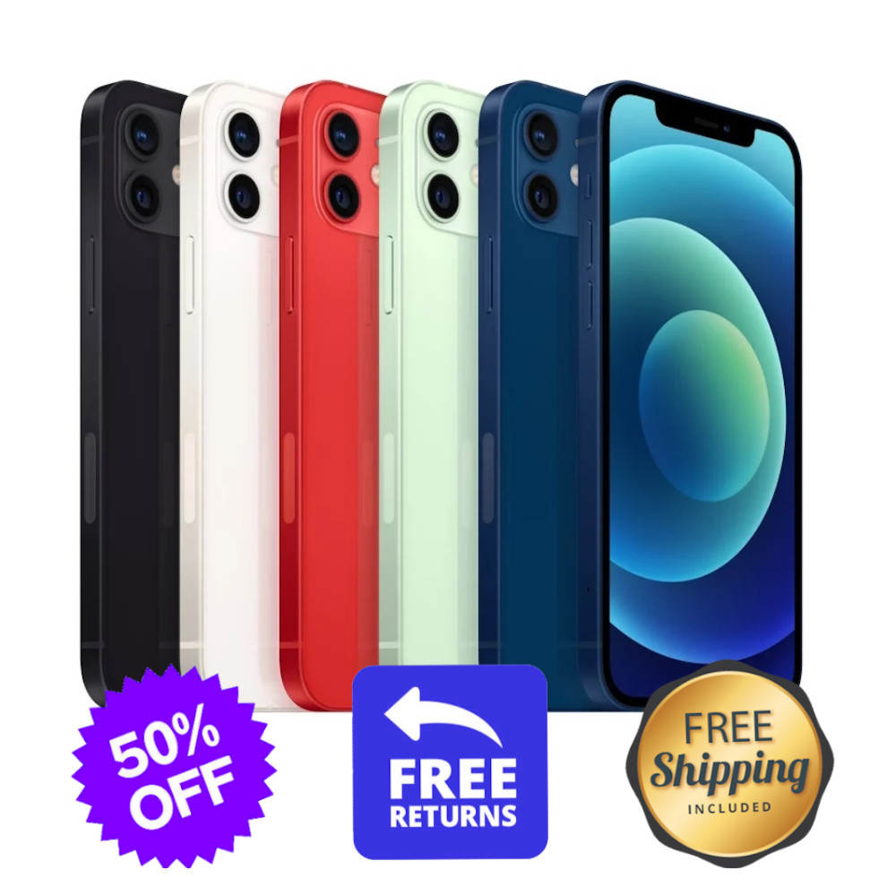 Apple iPhone 12 64GB/128GB Unlocked – Verizon/AT&T – Fair Condition