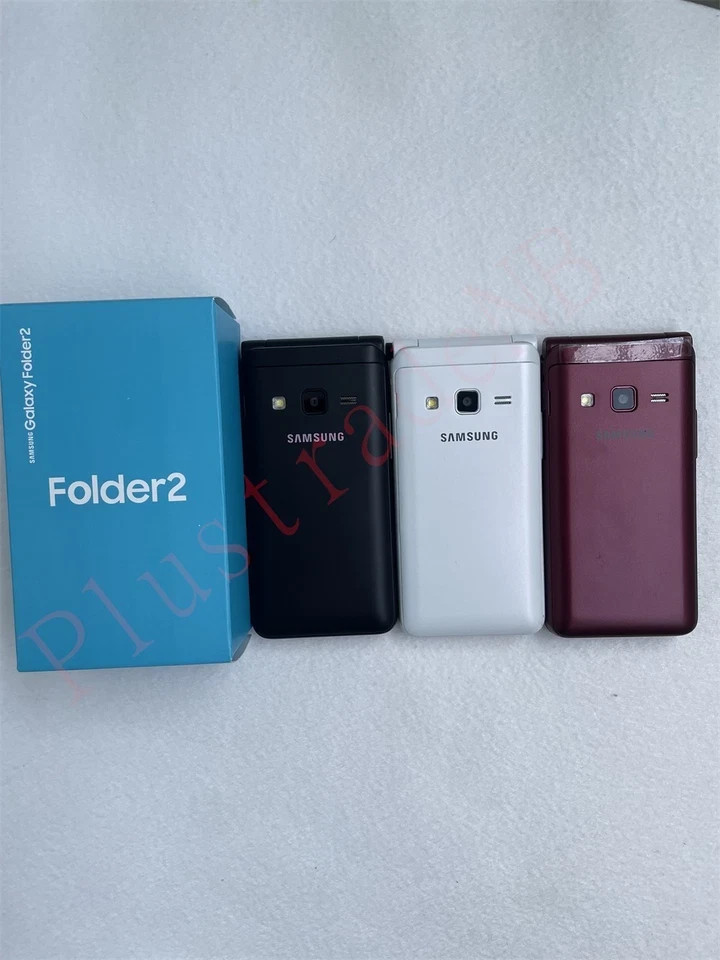 Unlocked Original Samsung Galaxy Folder 2 SM-G160N WIFI 1-SIM 4G Flip Smartphone