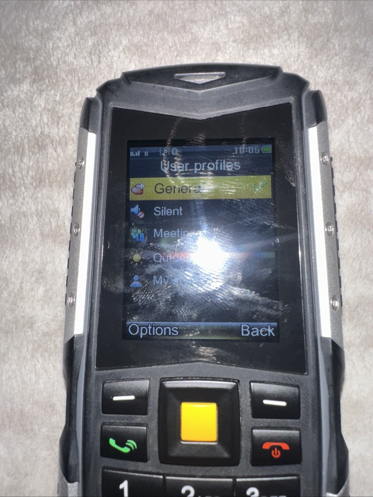 MANN ZUG S Yellow GSM Cell Phone GSM 850/900/1800/1900MHz