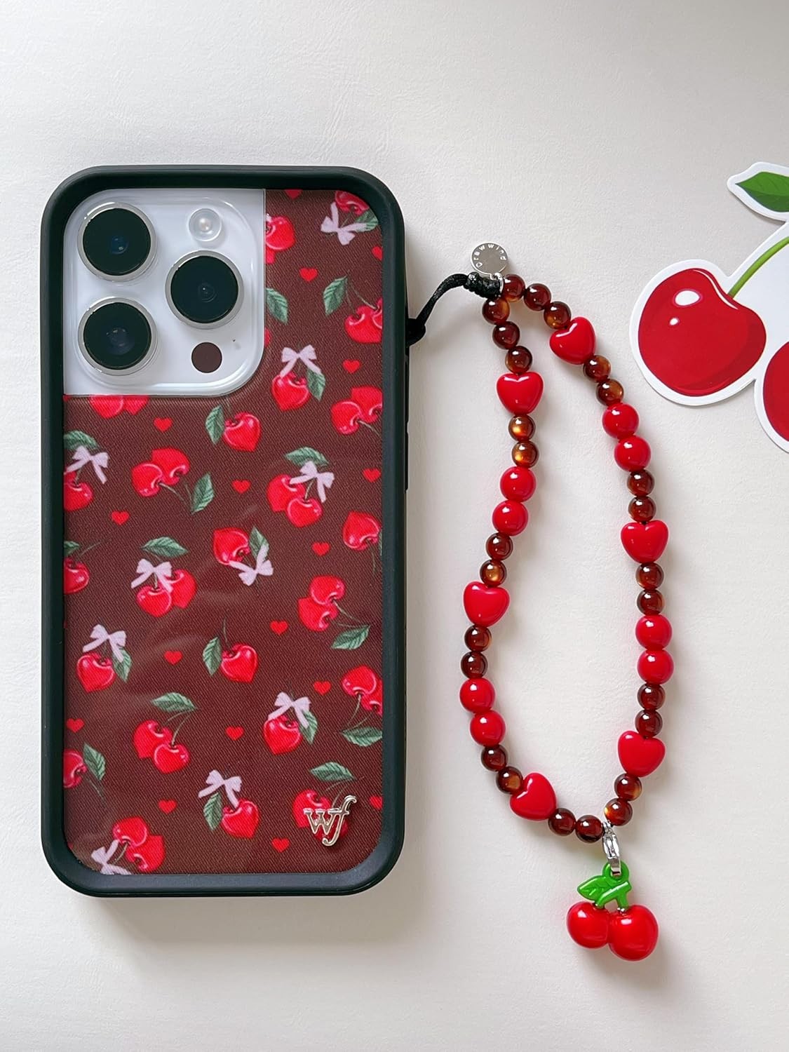 Beaded Wristlet Strap Universal Cell Phone Lanyard Cute Bracelet Accessories Swe