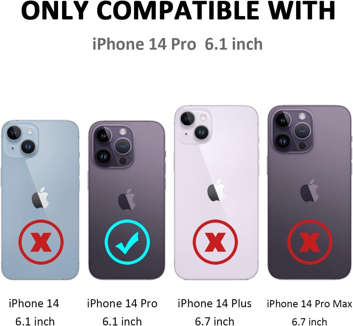 For iPhone 14 Pro Case Military Grade Protection Cover Armor Rugged