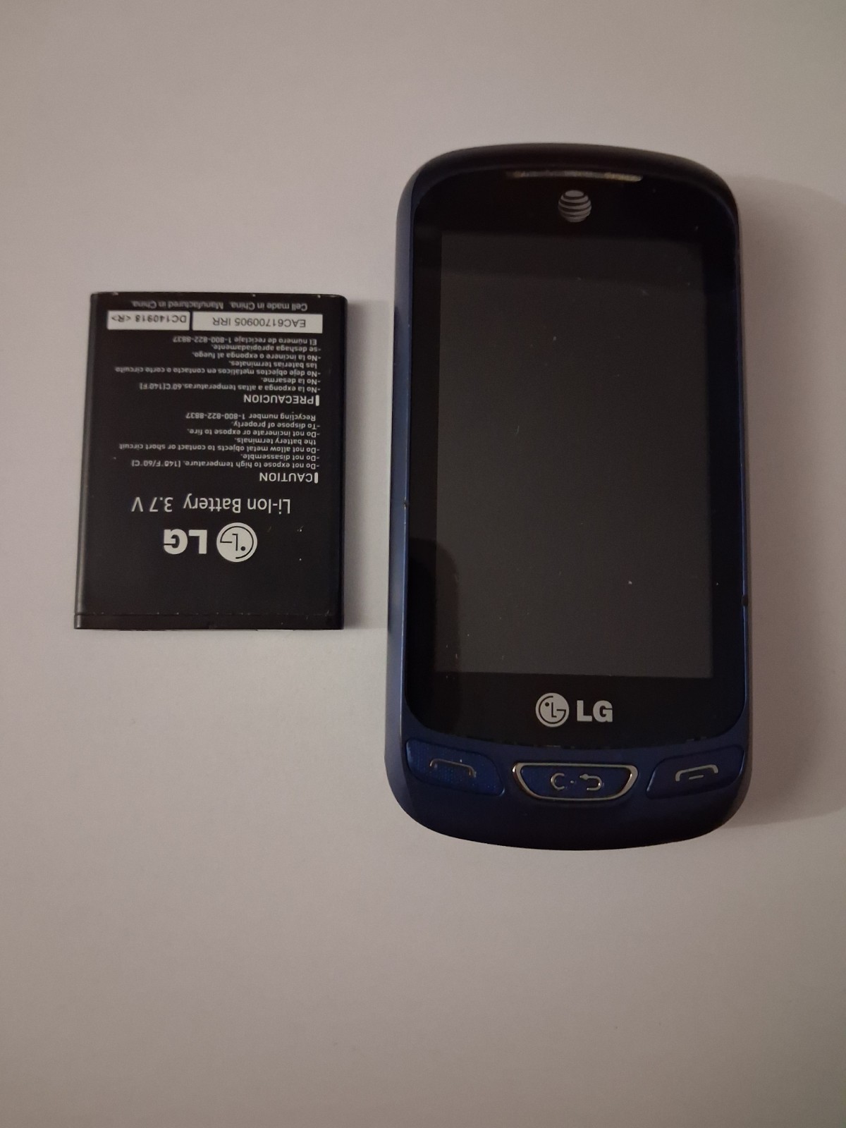 LG Xpression LG-C410 Blue AT&T Android 3G HSPA 2.0MP MicroSD 180MB