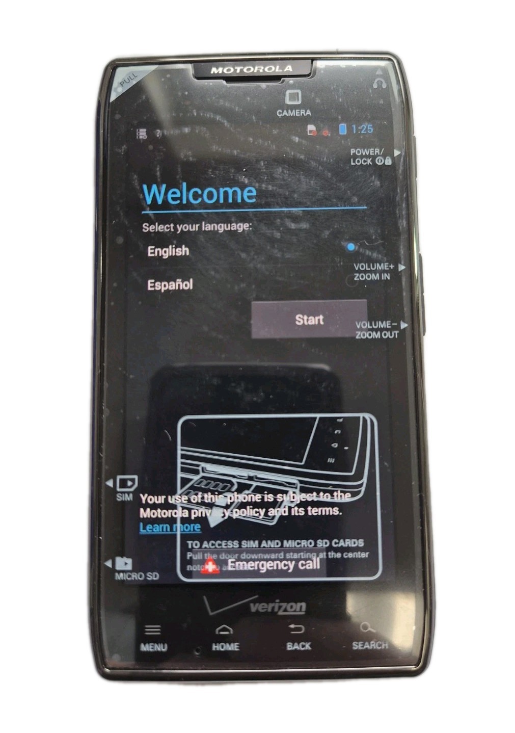 Motorola XT912M MAXX Droid RAZR XT912M Verizon Smartphone **NEW**