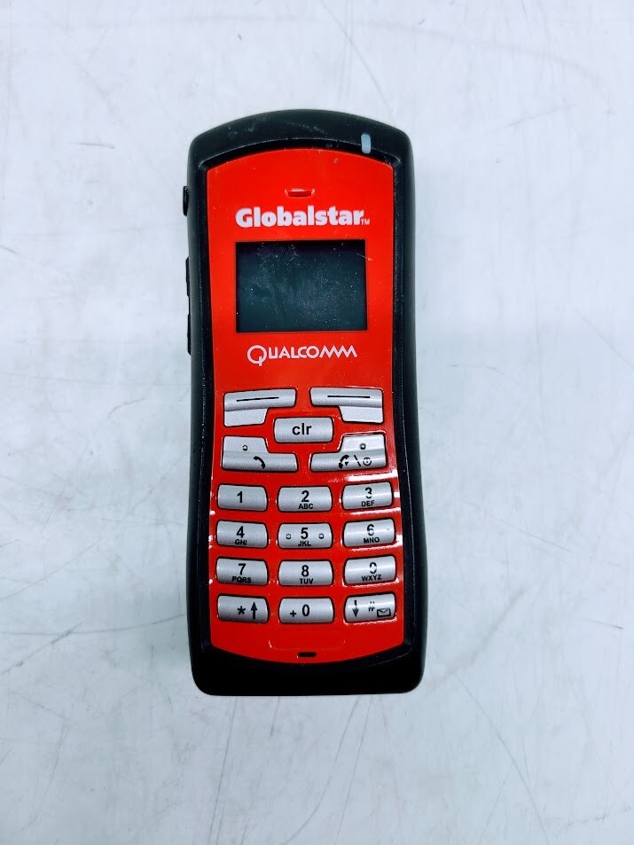 Globalstar GSP-1700 Tri-Mode Satellite Phone With Antenna & Battery Red & Black