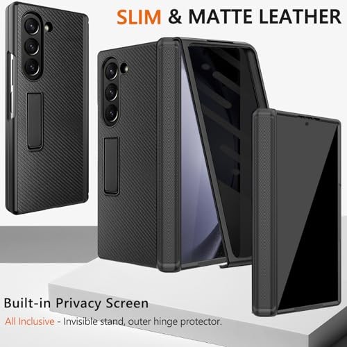Samsung Galaxy Z Fold 6 Case – 4 in 1 Magnetic Hinge w/ Privacy Screen Protector