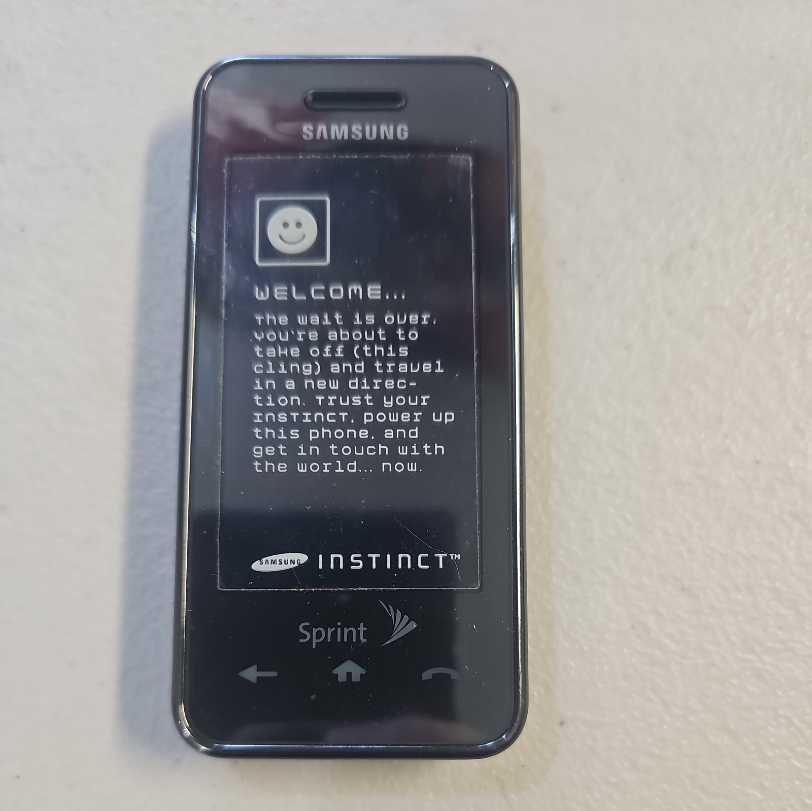 Samsung Instinct Cell Phone – 32 MB – Black SPH-M800