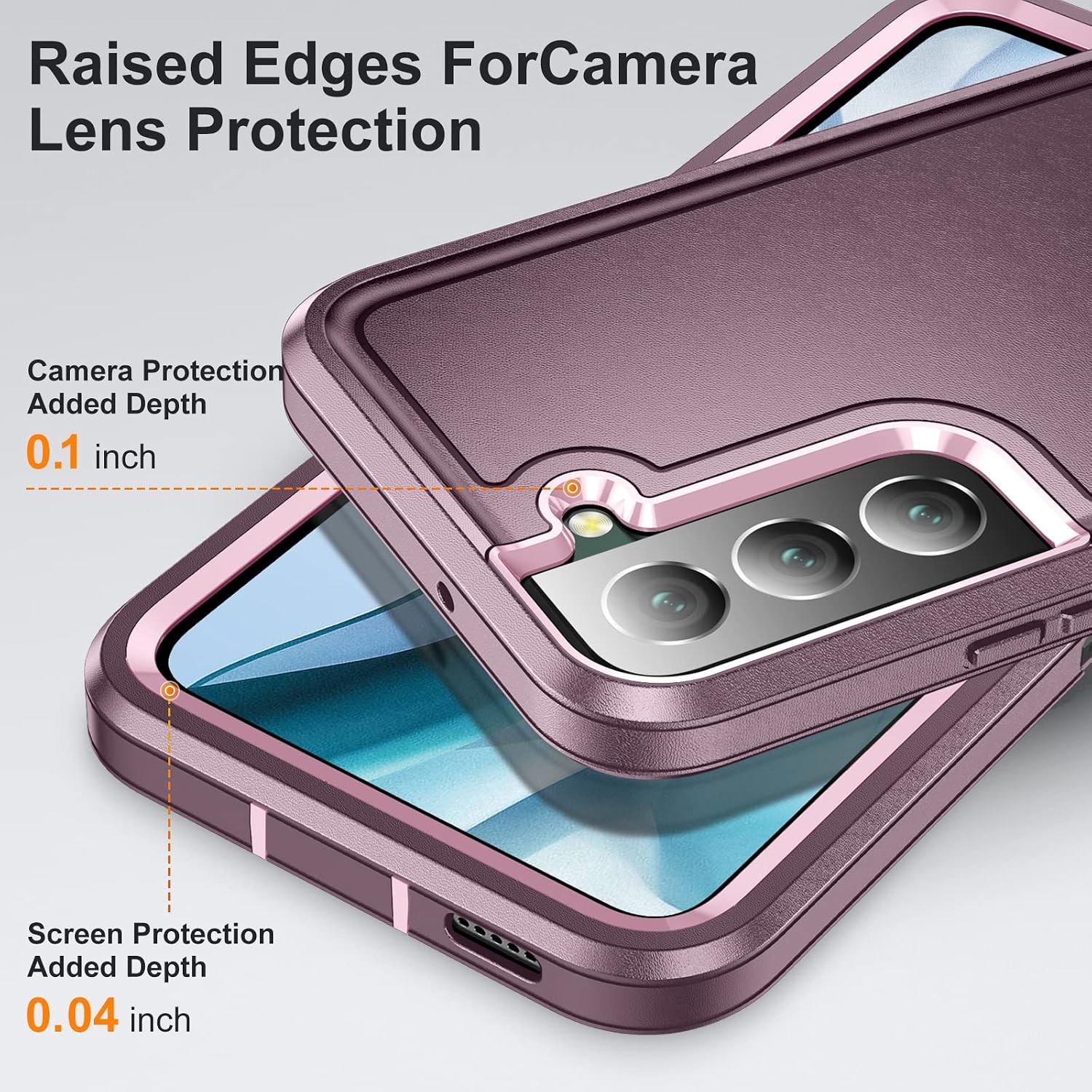 Samsung Galaxy S22 Plus Case with Kickstand 3-Layer Military Grade Protective Co