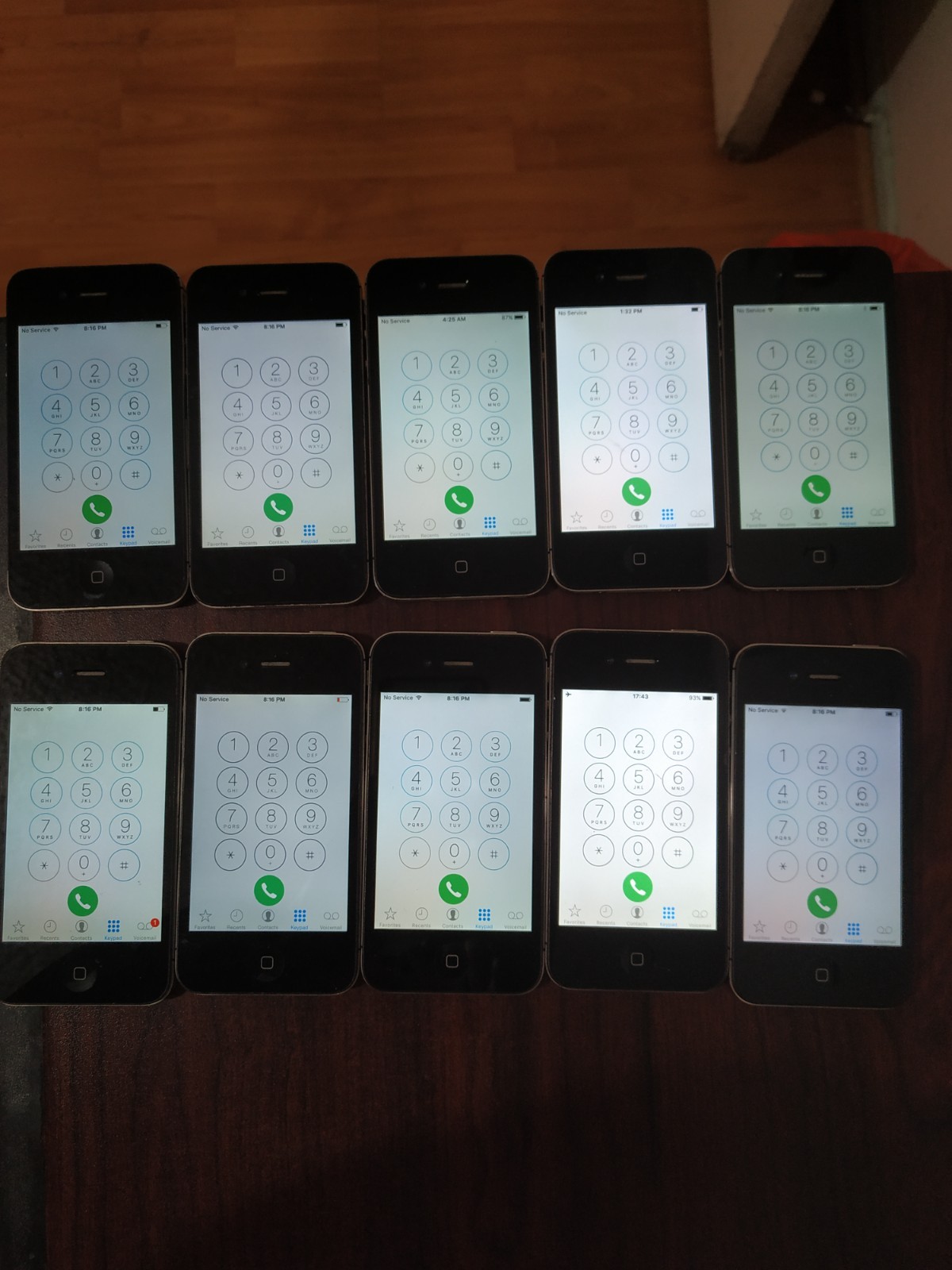 Lot of 10 Apple iPhone 4S A1387 16GB Black ( AT&T/ Verizon /OTA )