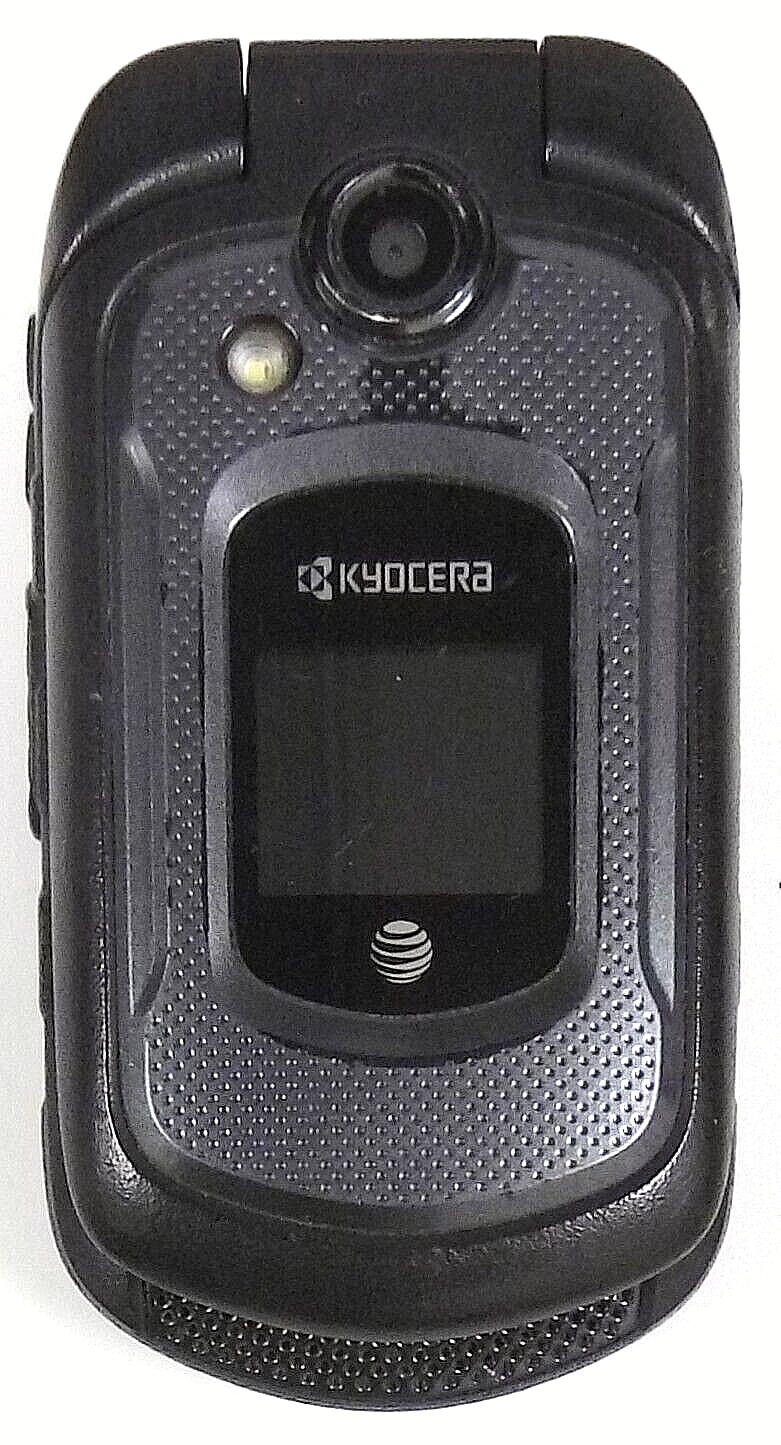 Kyocera DuraXE E4710 – Black and Gray ( AT&T ) 4G LTE Flip Smartphone – Bundled