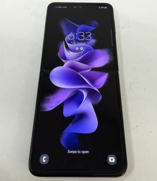 Samsung F711U1 256GB Z Flip3 5G Black Unlocked LCD Spot See Photos