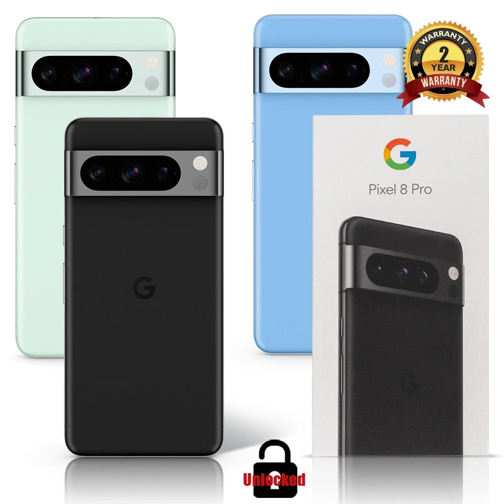 NEW SEALED GOOGLE PIXEL 8 PRO 5G 128/256GB FACTORY UNLOCKED ALL COLOR & MEMORY