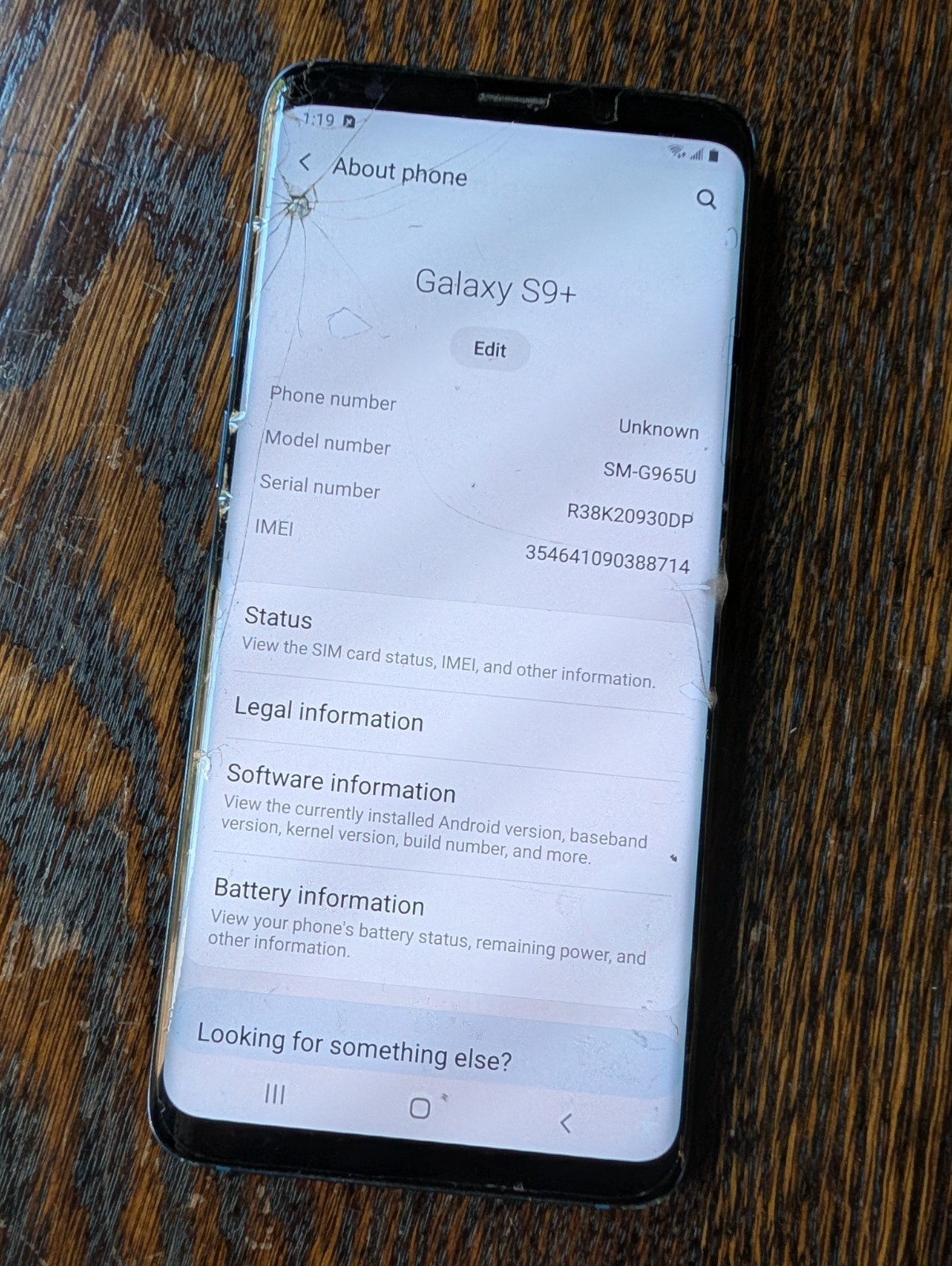 Samsung Galaxy S9 Plus – 64 GB – Blue – Unlocked