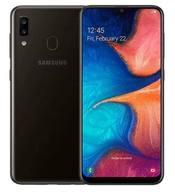 For T-Mobile ✨ Samsung Galaxy A20 SM-A205U 32GB 3GB RAM Black 6.4″ – Excellent