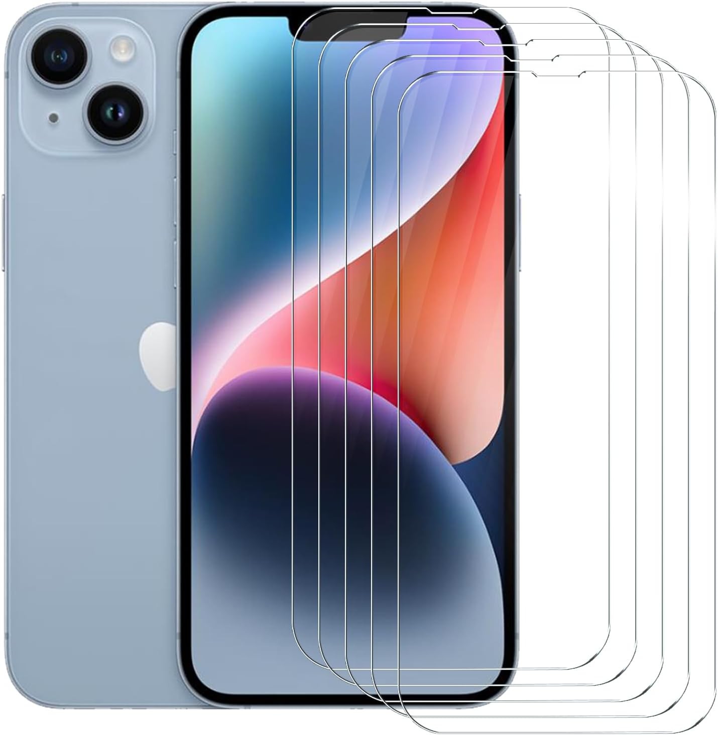 2PCS Screen Protector for iPhone 13 & iPhone 14 & iPhone 16e & iPhone 17e 6.1 In