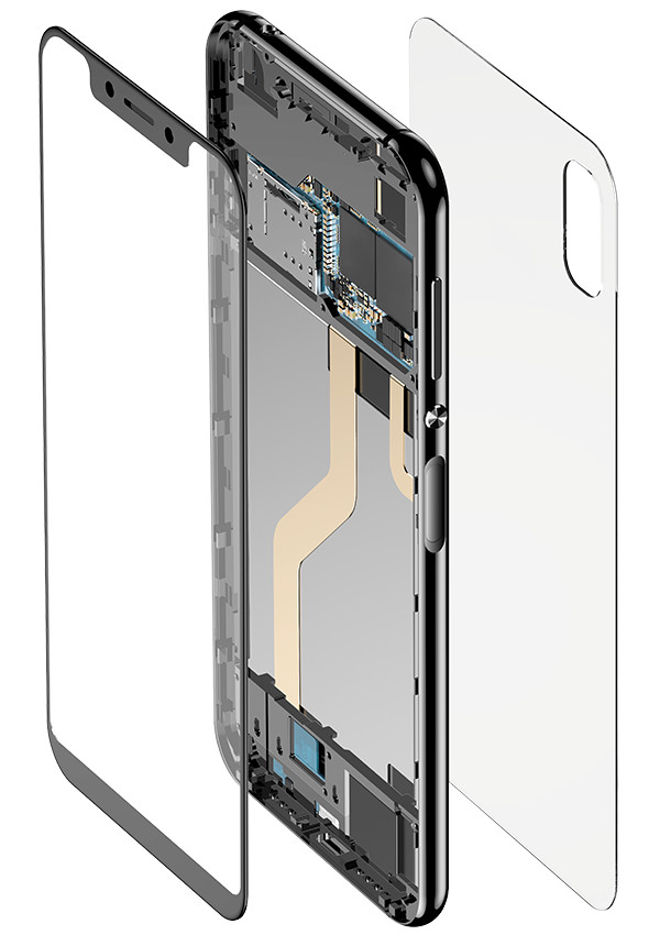 smartphone glofiish Notch screen 5.85″ Android 8.1, facelock, fingerprint, 2SIM