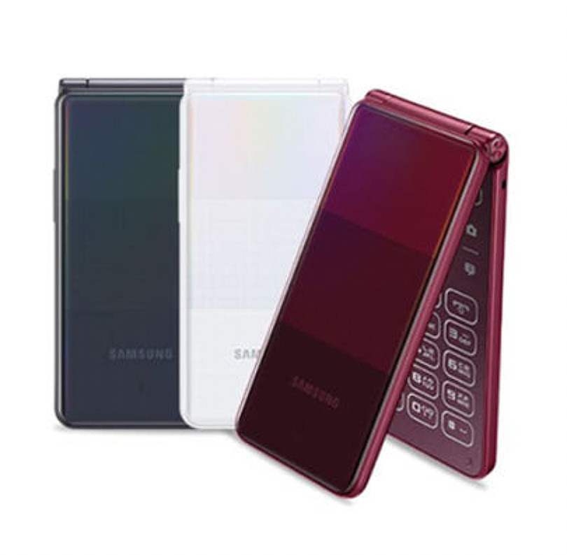 Samsung Galaxy Folder 2 SM-G160N 32GB Unlocked LTE Flip Phone Black White Red A+