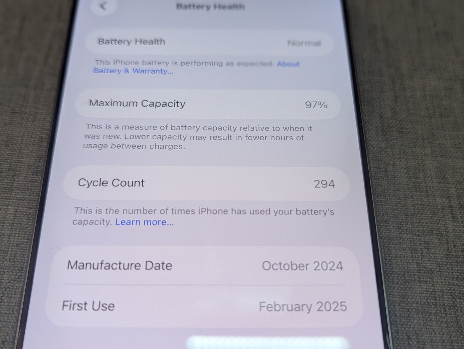 Apple iPhone 16 Pro Max 1TB White Titanium 97% Battery Complete w/Box – See Pics