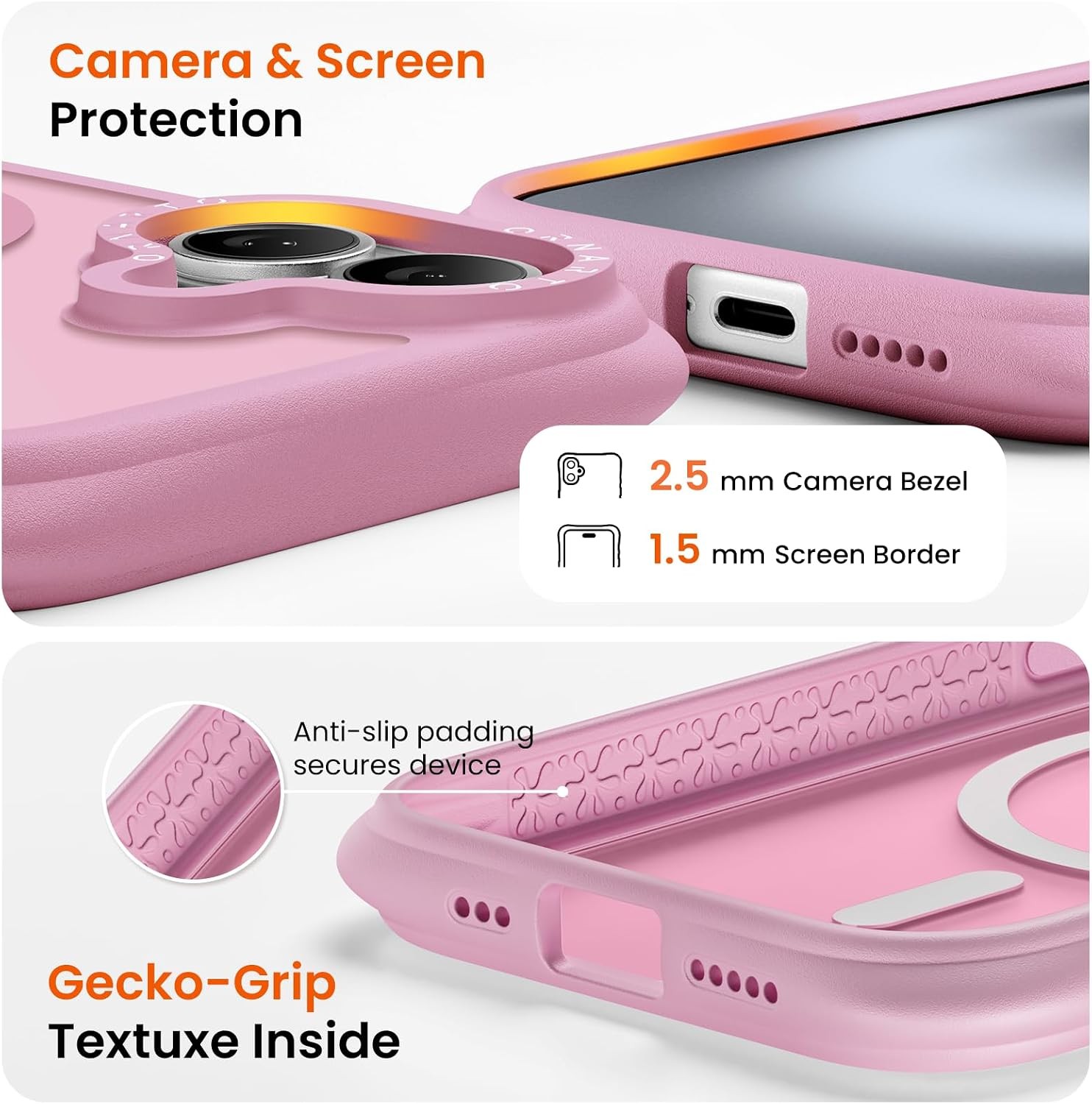 Magnetic for iPhone 16 Case 6.1″, 20FT Military-Grade Drop Protection, Slim Shoc